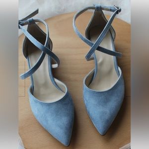 Brand new never worn in box Etsy Dusty Blue Shoes Low Heel 6.5